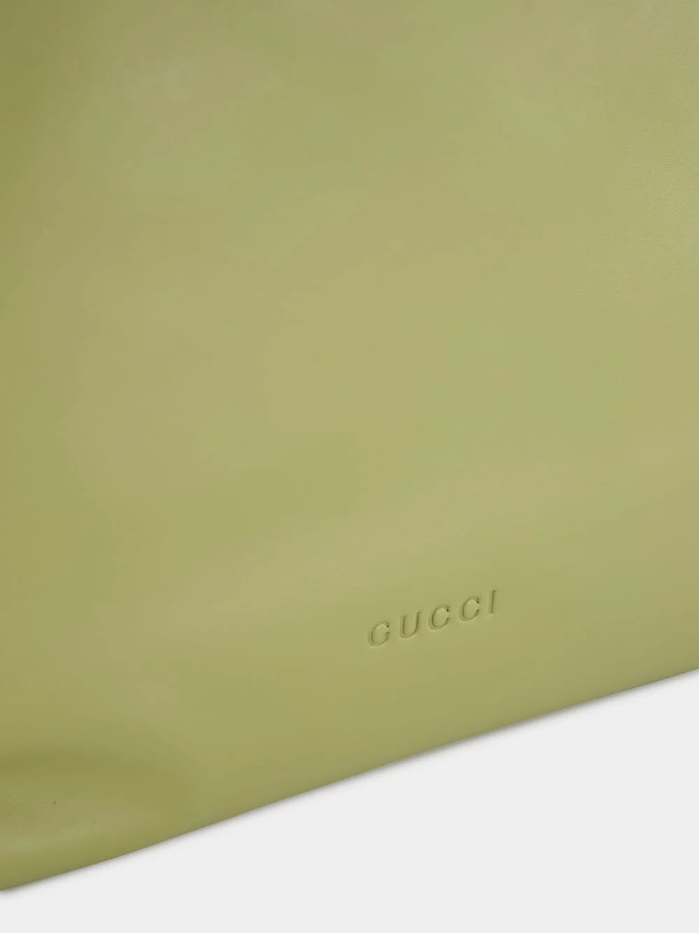 Sage Green Leather Large Tote Bag - Image 6