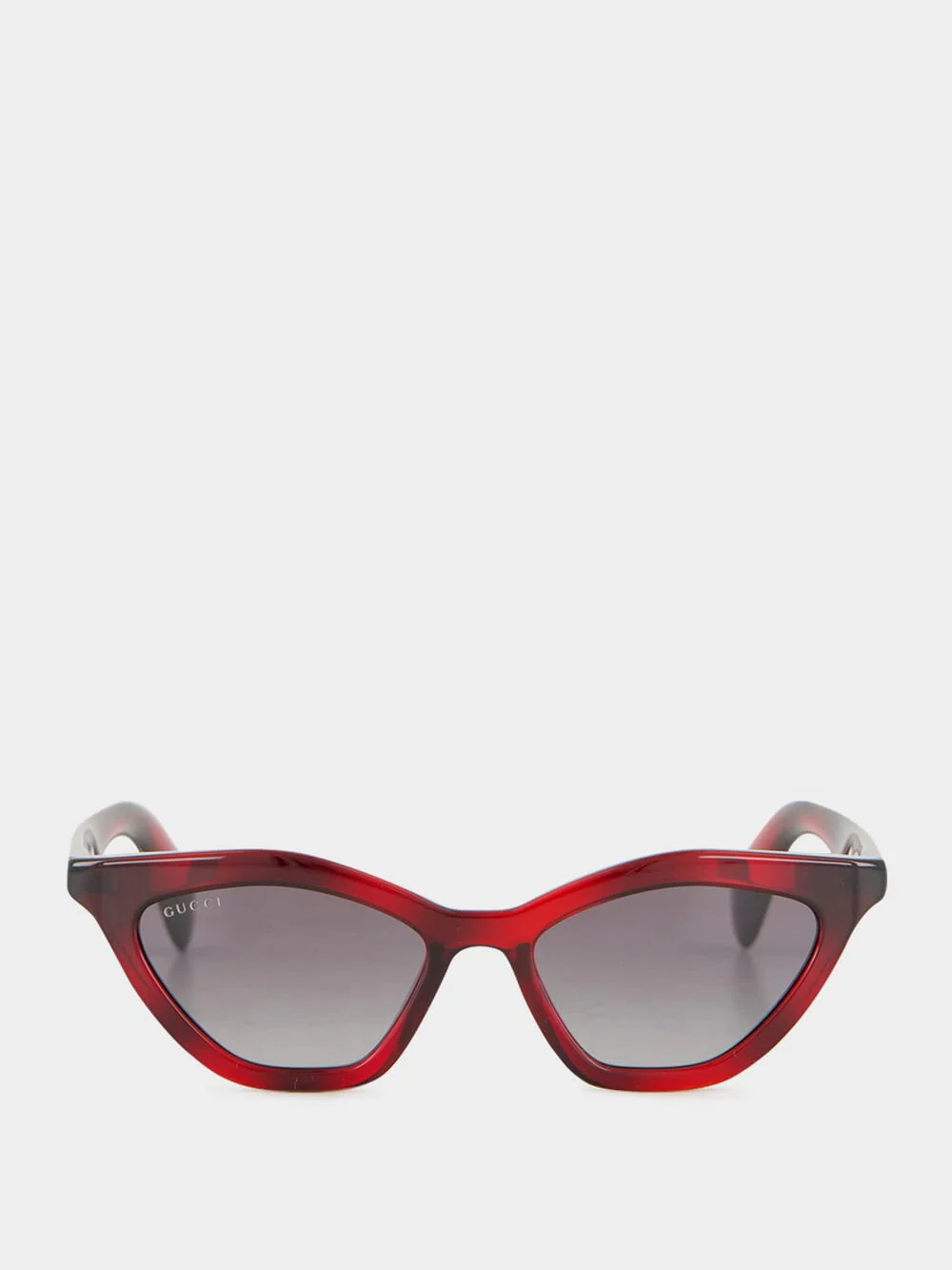 Shiny Red Cat-Eye Sunglasses