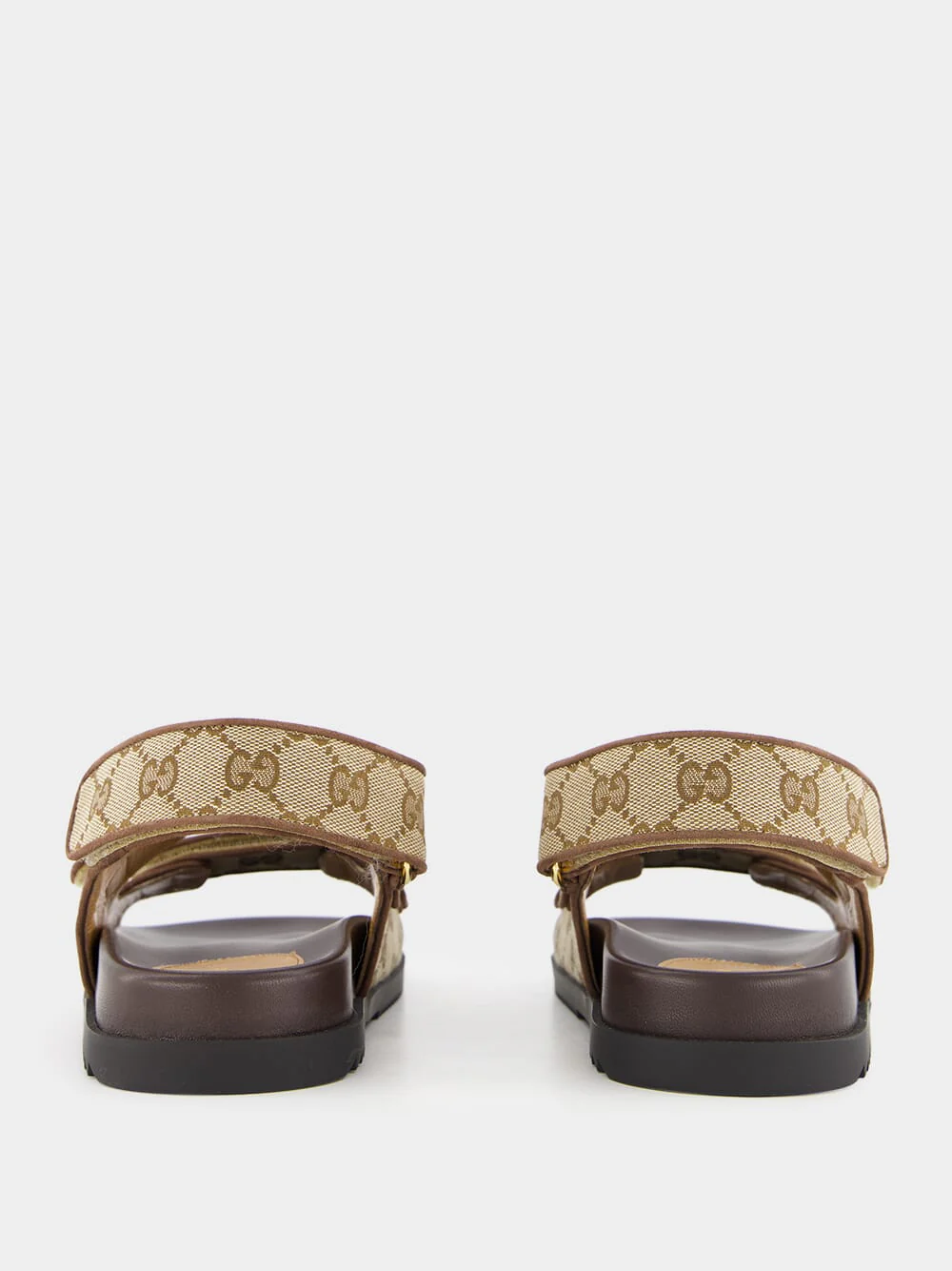 Beige GG Canvas Sandals - Image 5