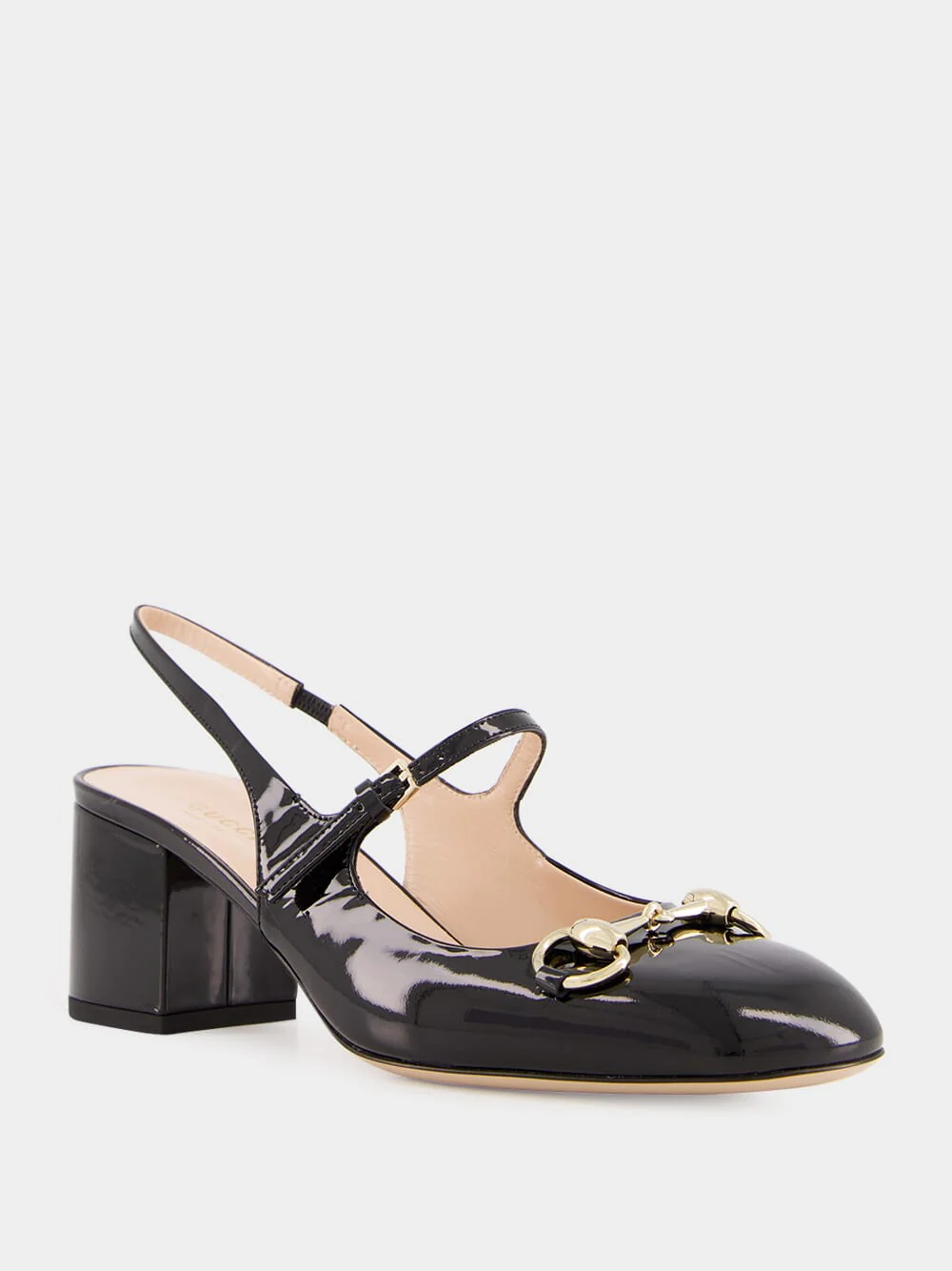 Black Horsebit Patent Pumps - Image 2