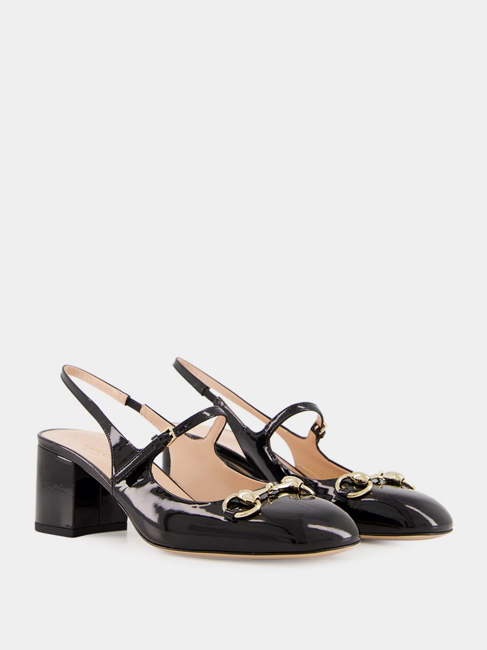 Black Horsebit Patent Pumps - Image 3