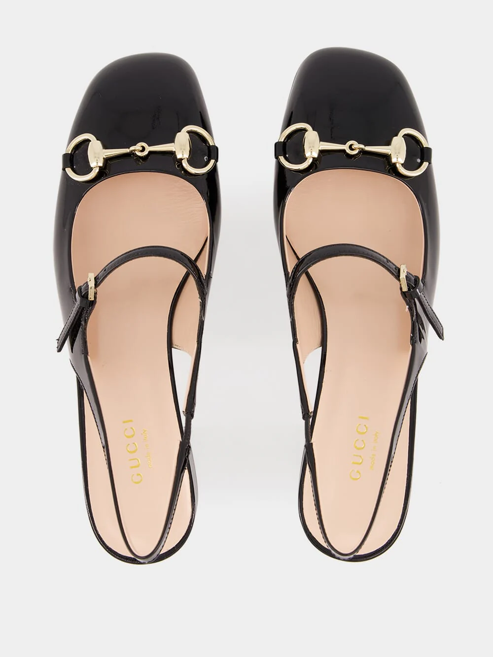 Black Horsebit Patent Pumps - Image 4