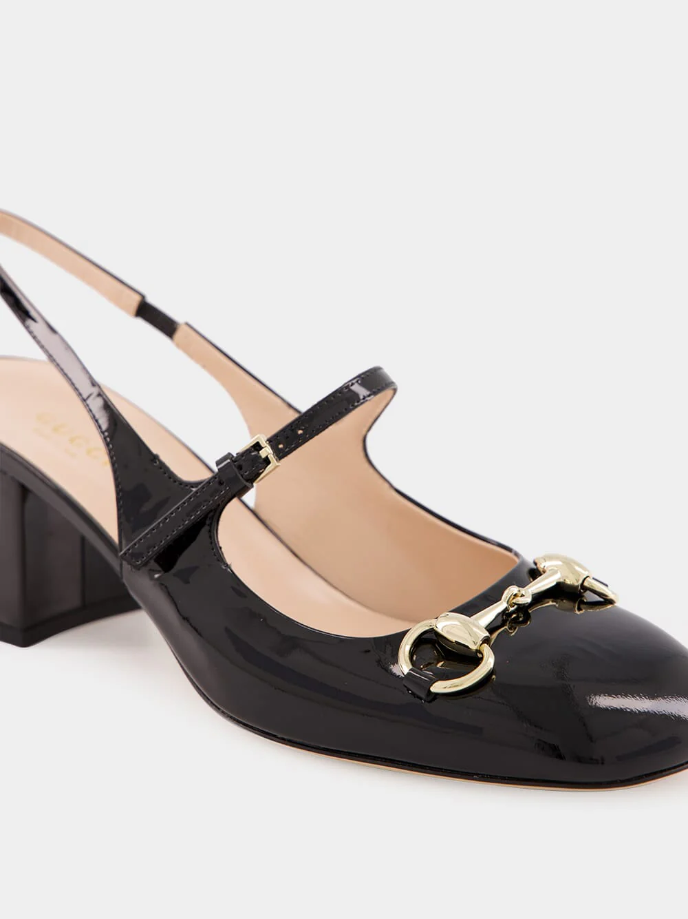 Black Horsebit Patent Pumps - Image 6