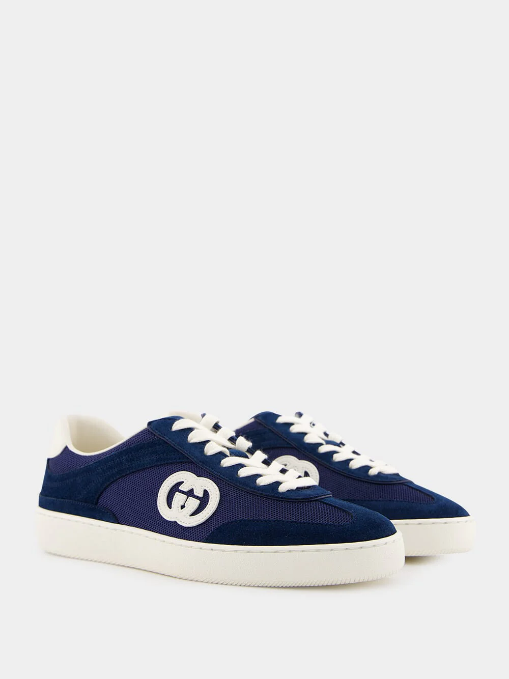 Blue Interlocking G Sneakers - Image 3