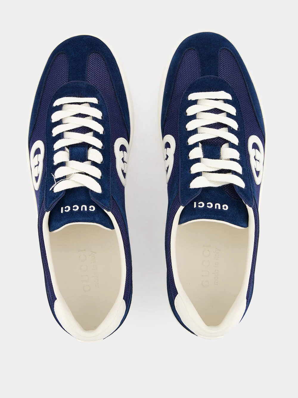 Blue Interlocking G Sneakers - Image 4