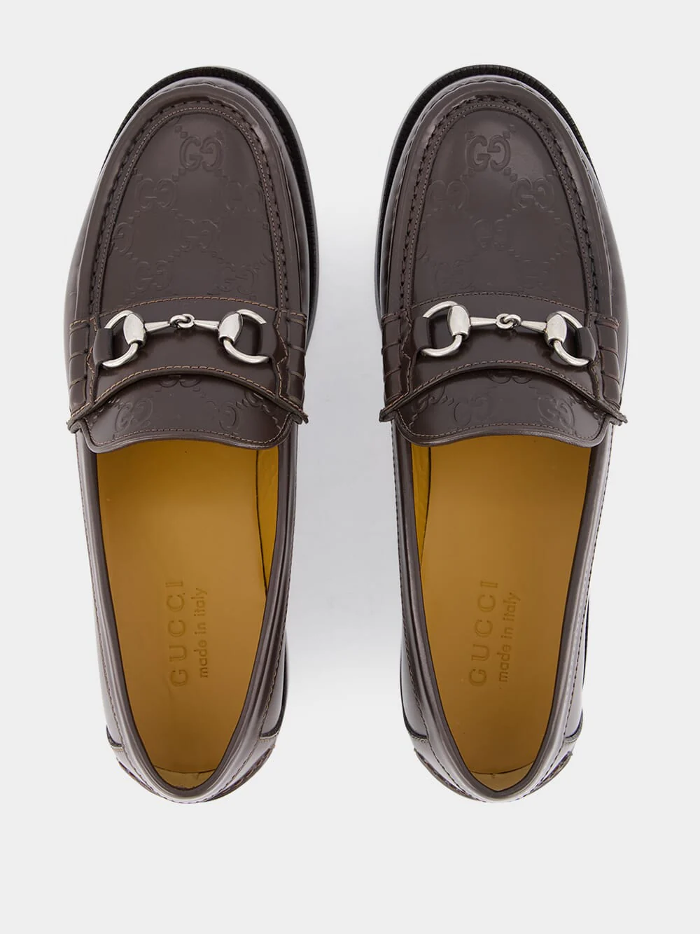 Brown GG Loafer with Horsebit - Image 4