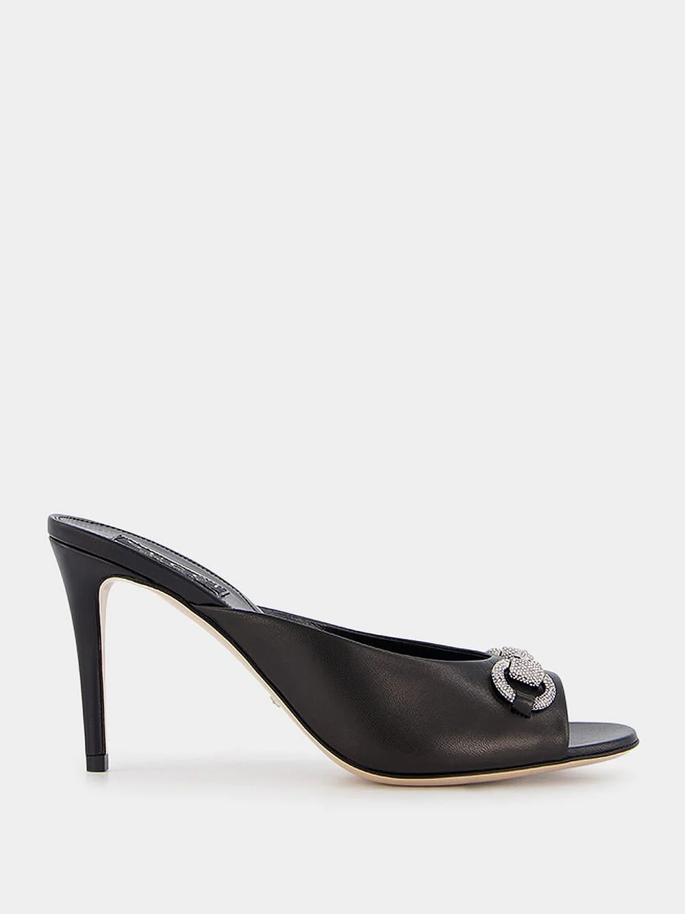 Horsebit Mid-Heel Slide Sandal