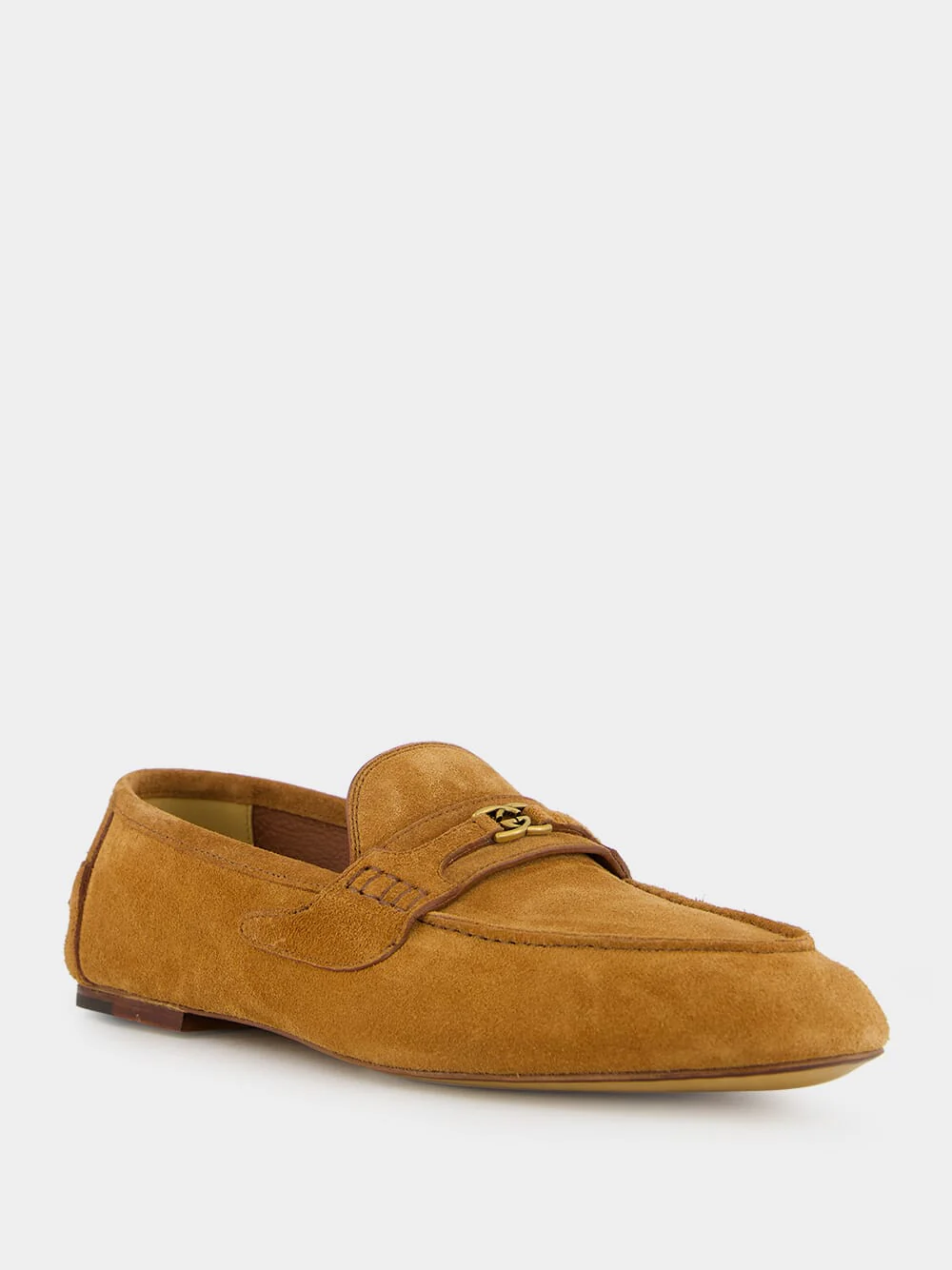 Interlocking G Brown Suede Loafers - Image 2