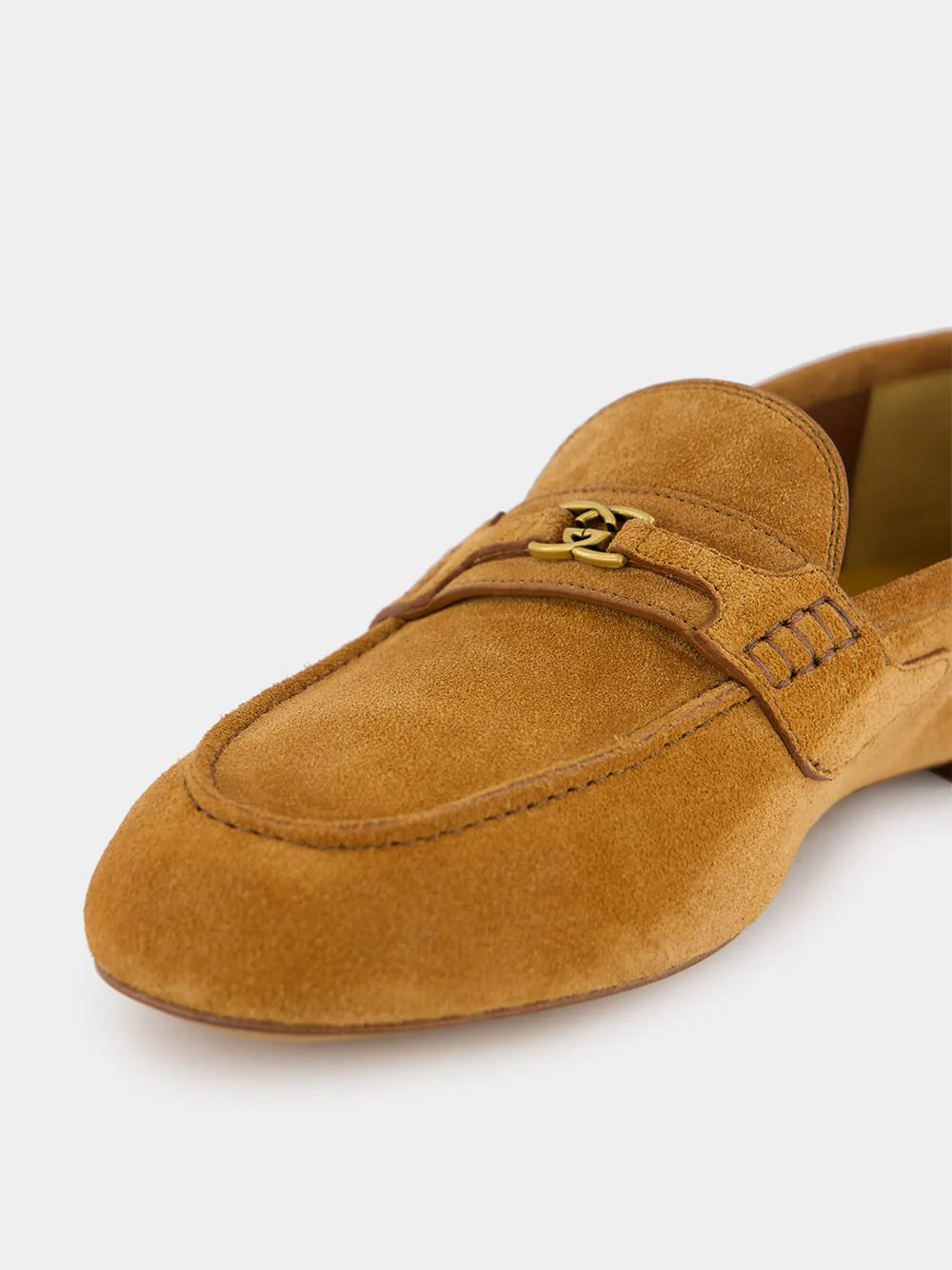 Interlocking G Brown Suede Loafers - Image 6