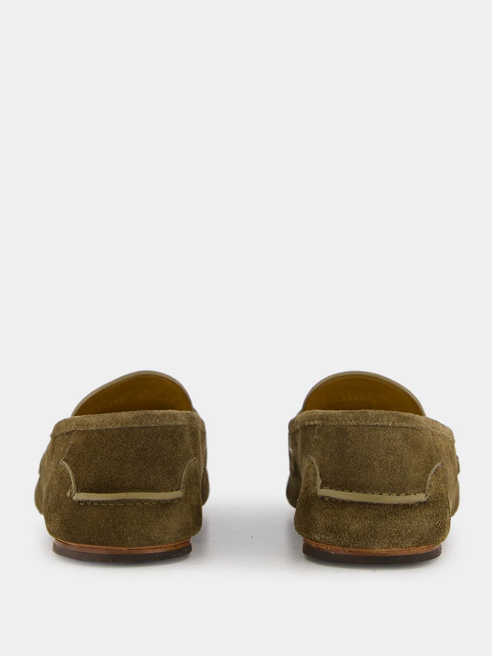 Interlocking G Green Suede Loafers - Image 5