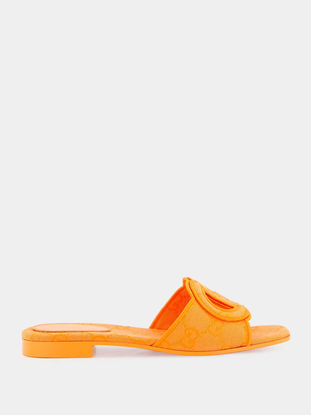 Interlocking G Orange Slide Sandal