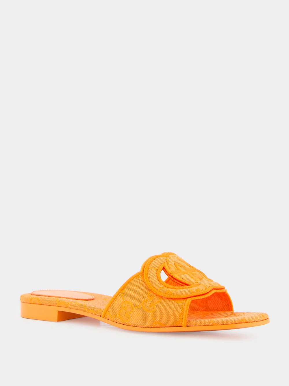 Interlocking G Orange Slide Sandal - Image 2