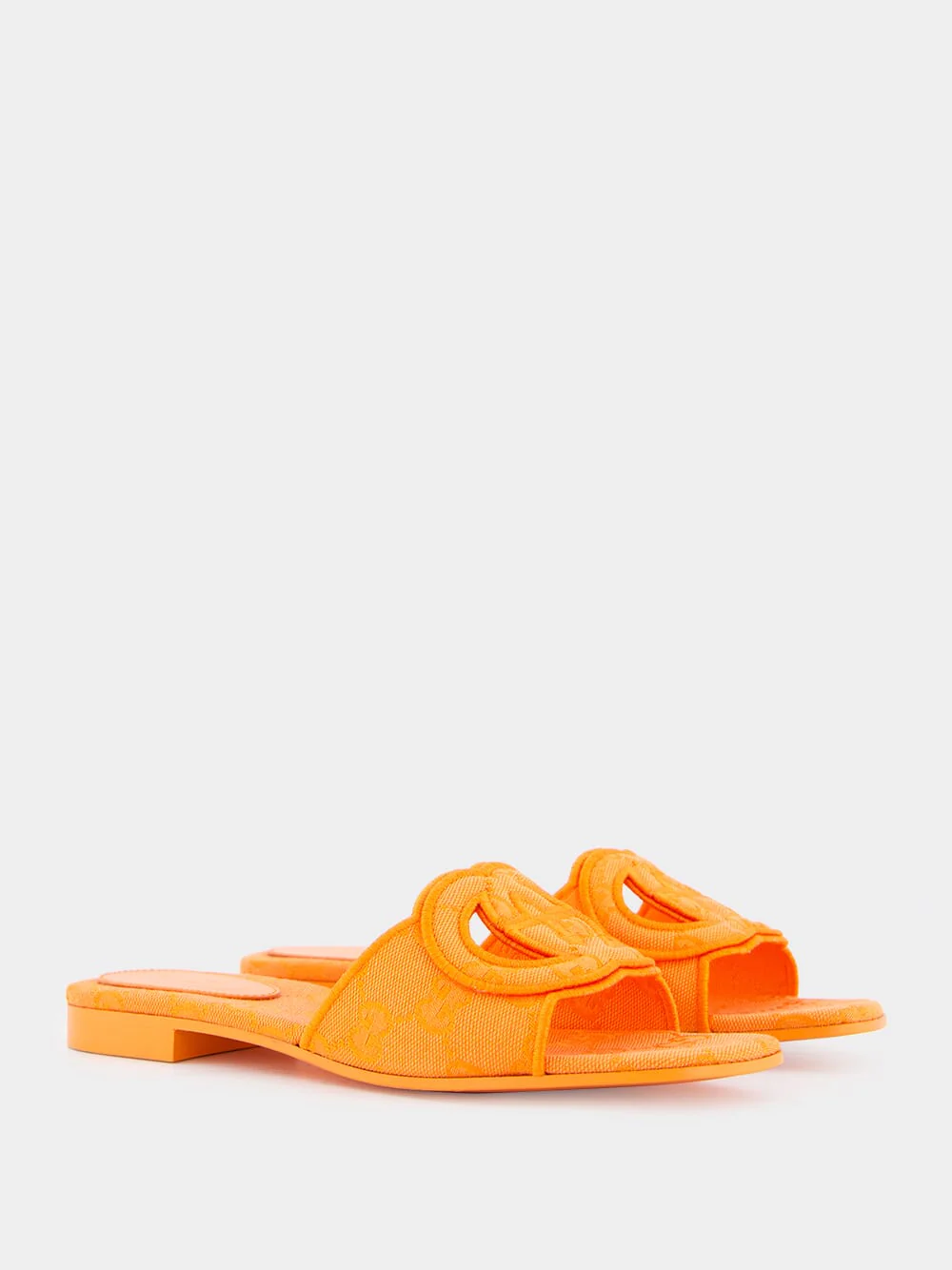 Interlocking G Orange Slide Sandal - Image 3