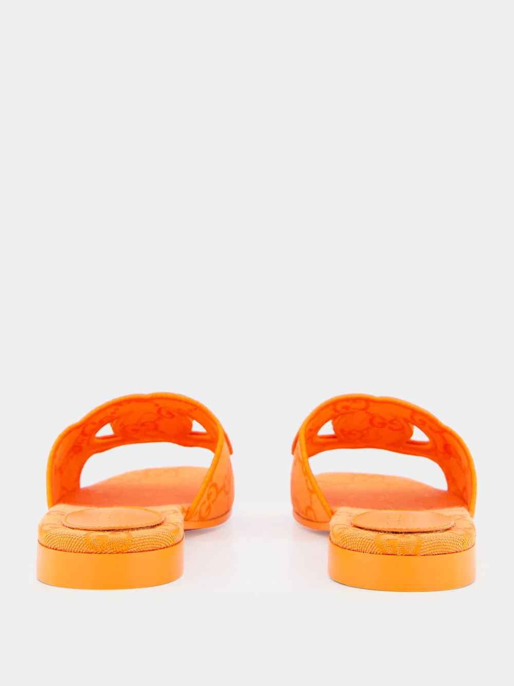 Interlocking G Orange Slide Sandal - Image 5