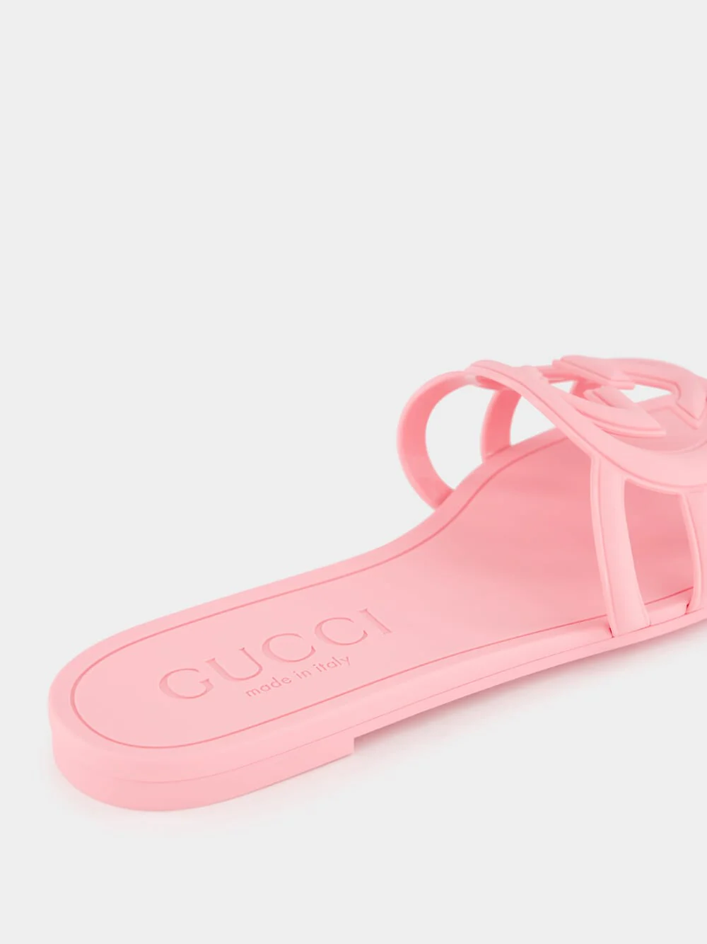 Interlocking G Pink Slide Sandal - Image 7