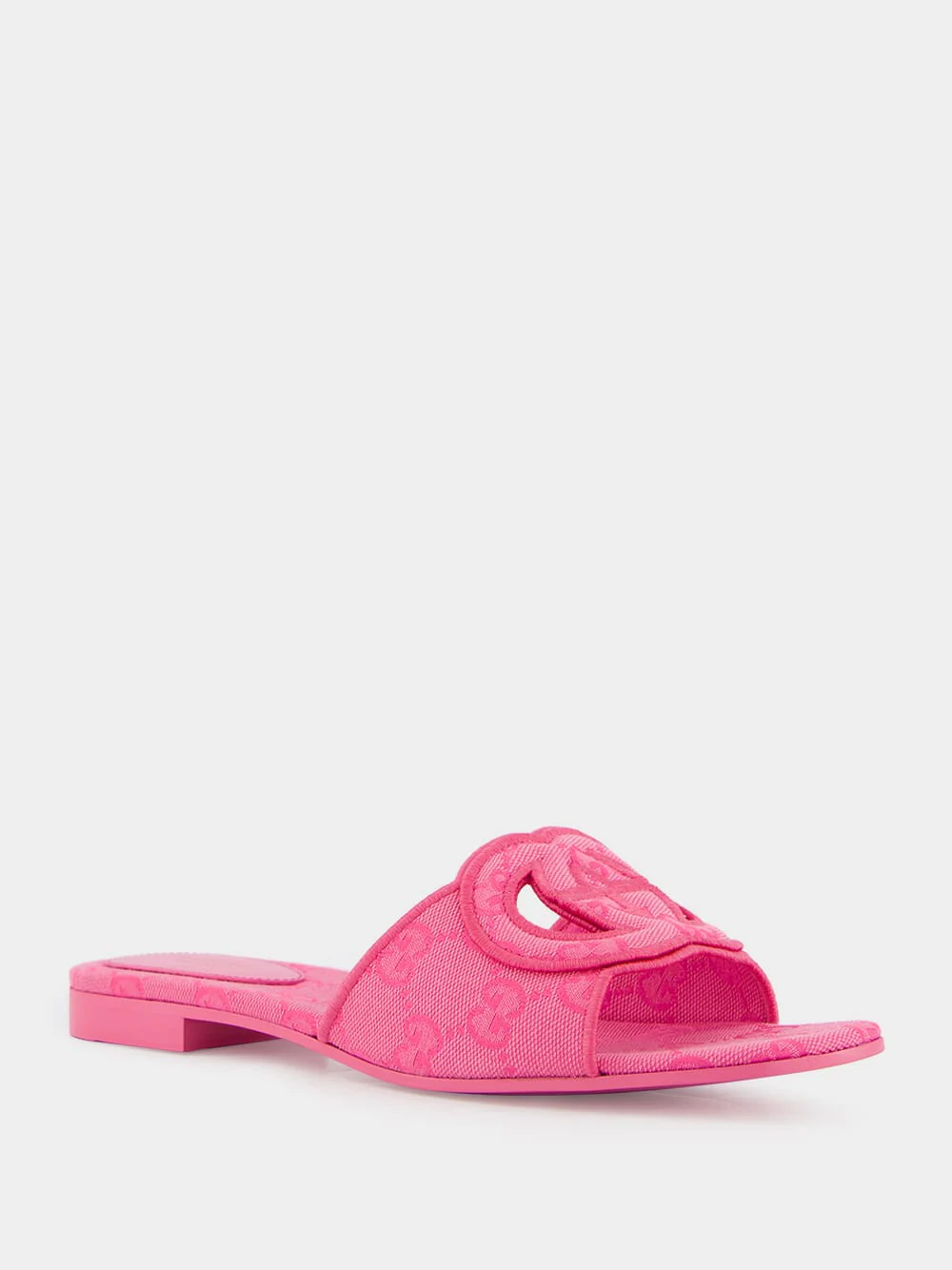 Interlocking G Pink Slide Sandals - Image 2