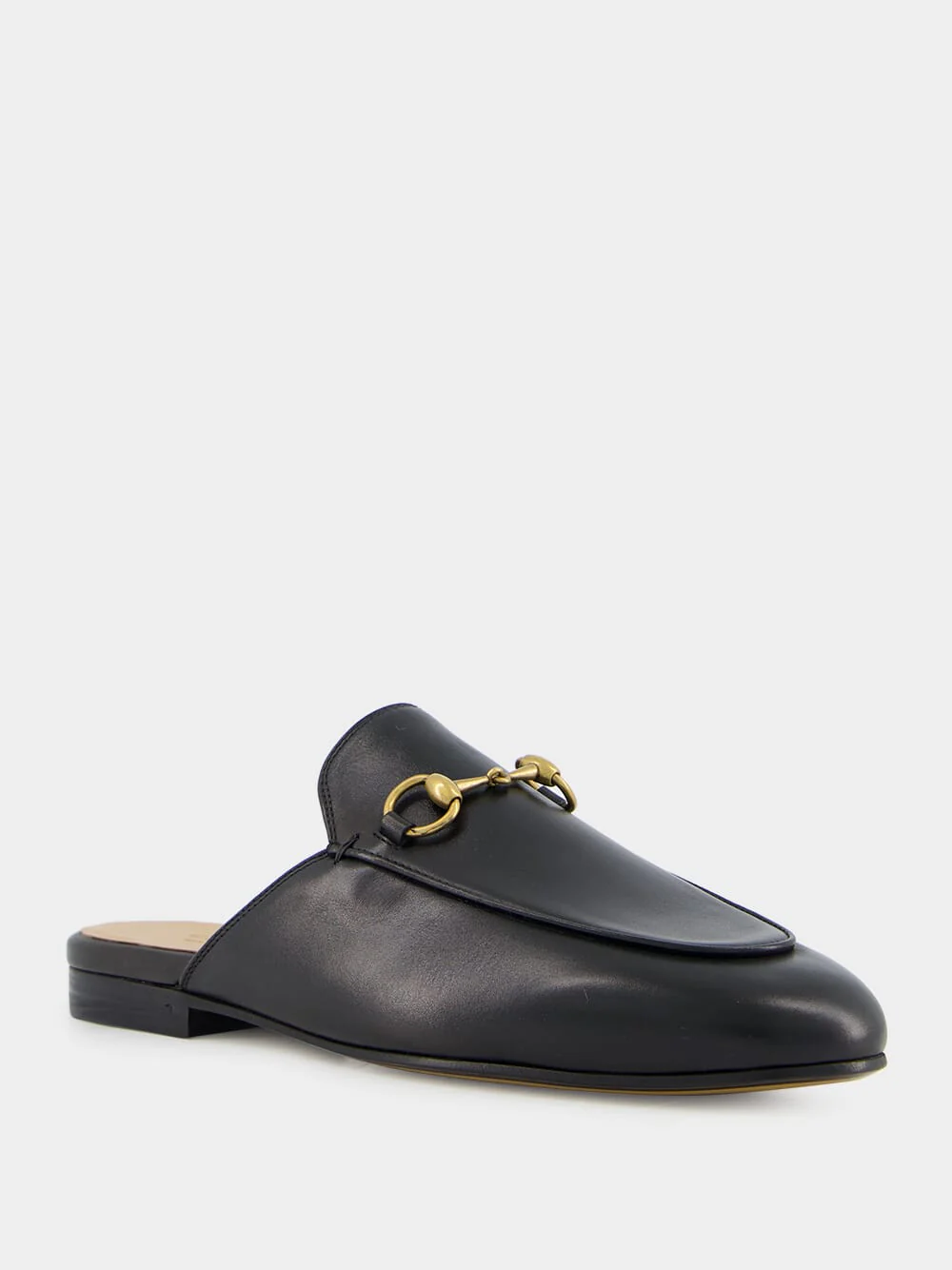 Princetown Black Leather Slipper - Image 2