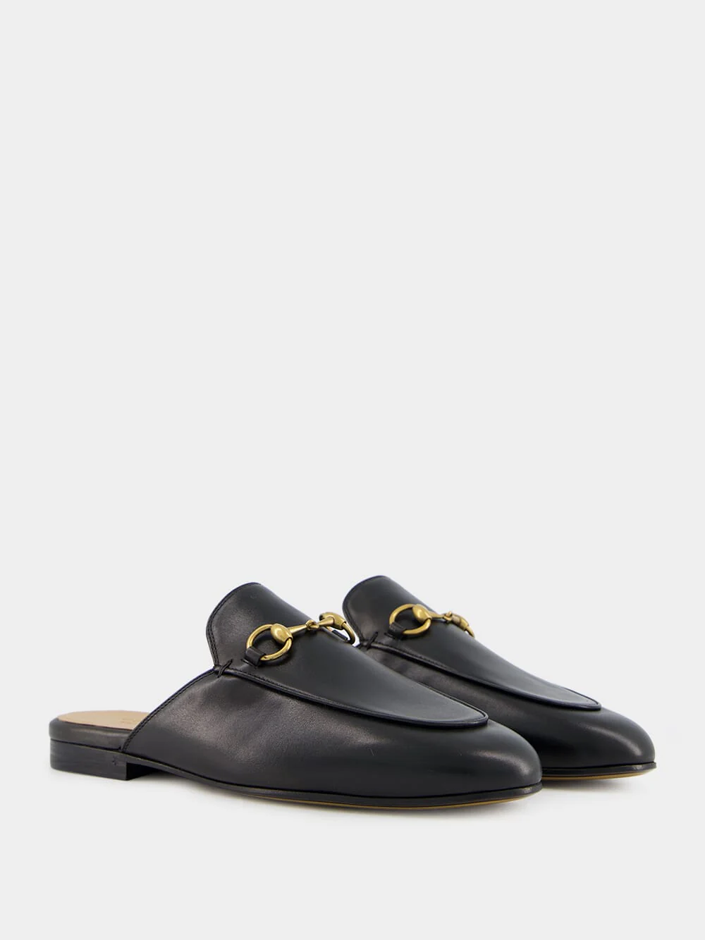Princetown Black Leather Slipper - Image 3