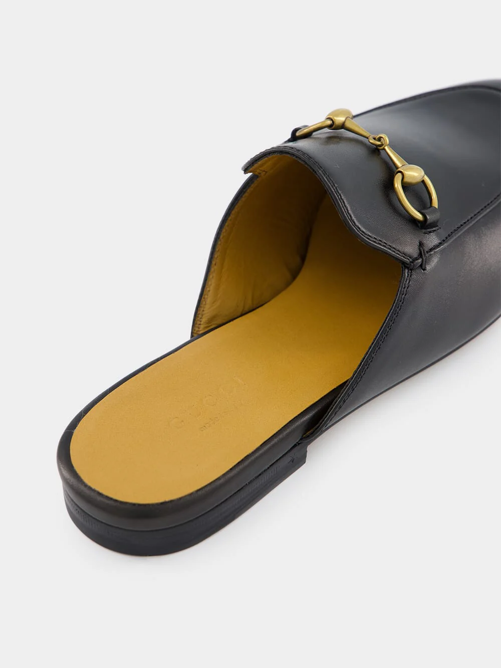 Princetown Black Leather Slipper - Image 7