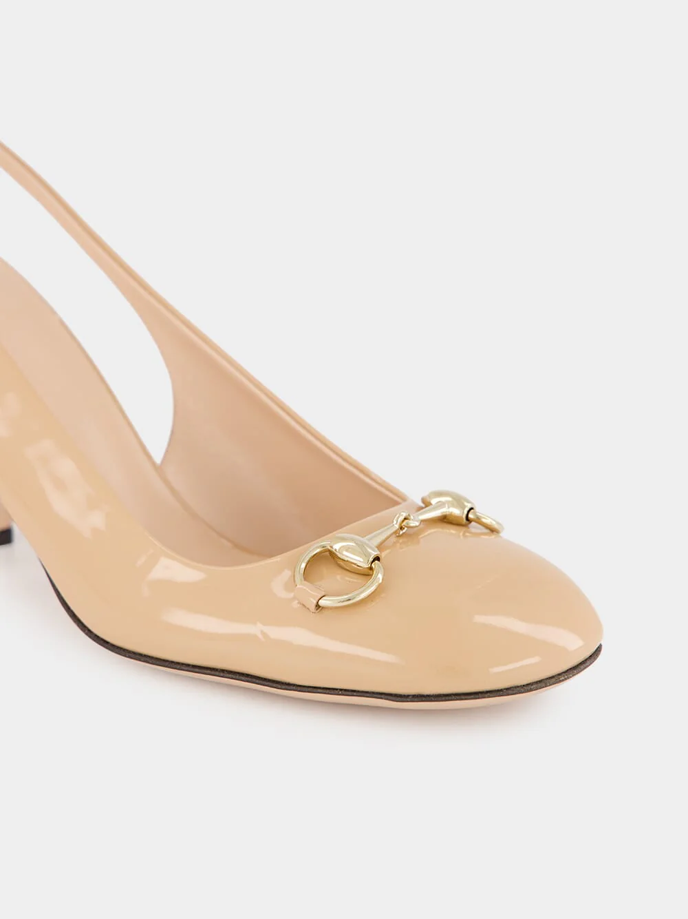 Rose Horsebit Slingback Heels - Image 6