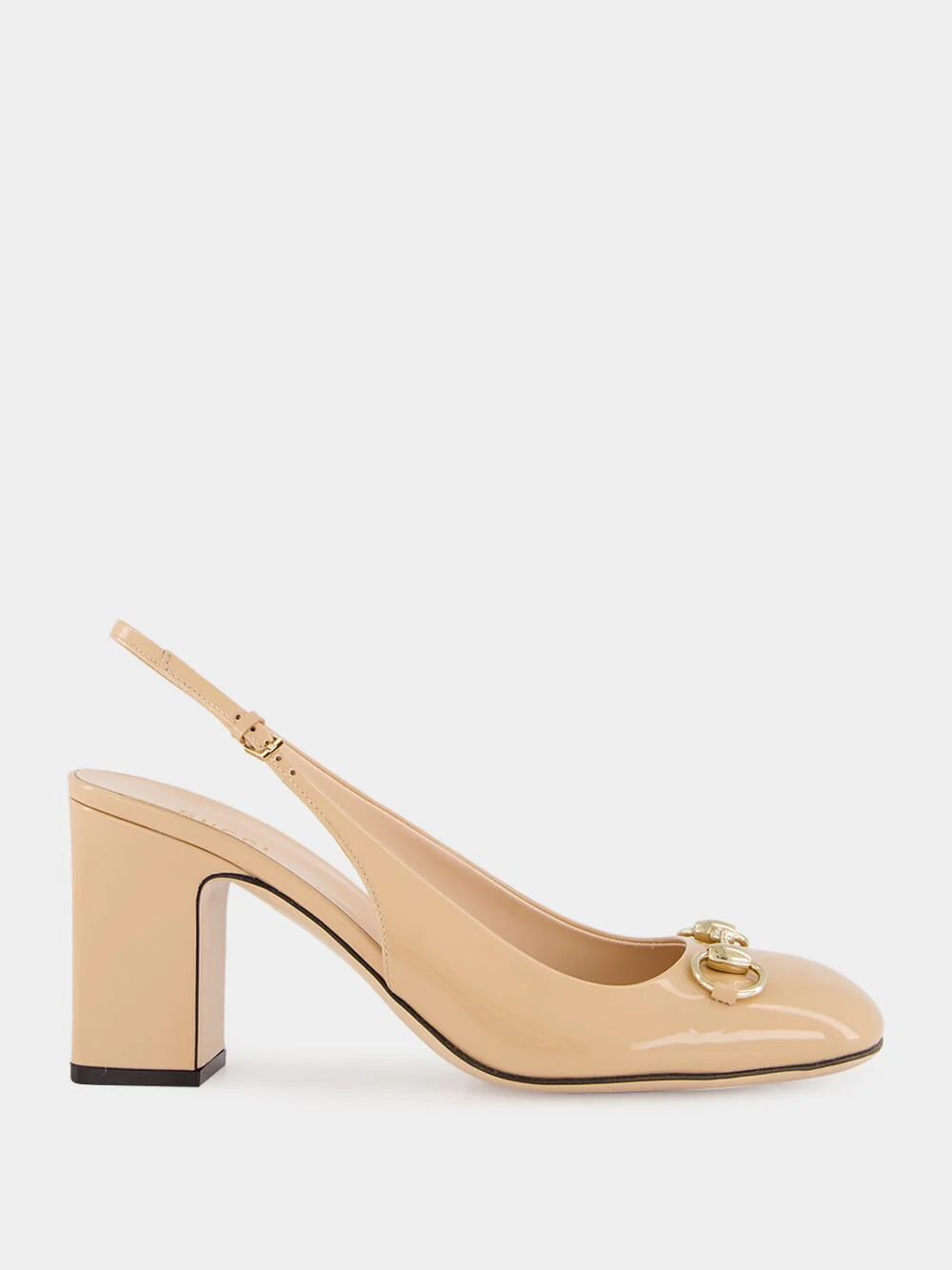 Rose Horsebit Slingback Heels - Image 7