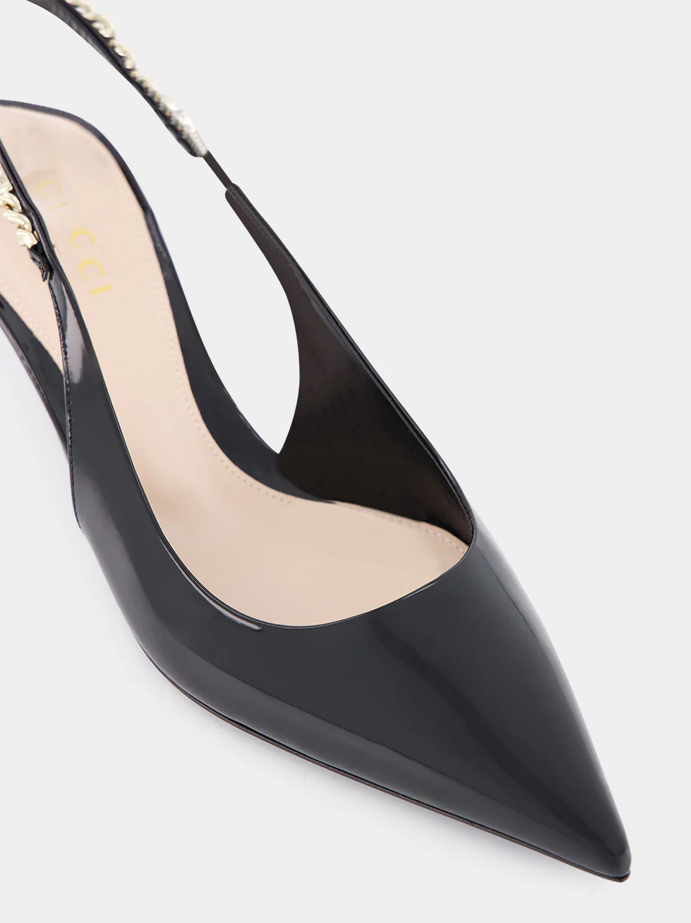 Signoria Slingback Black 105mm Pump - Image 7