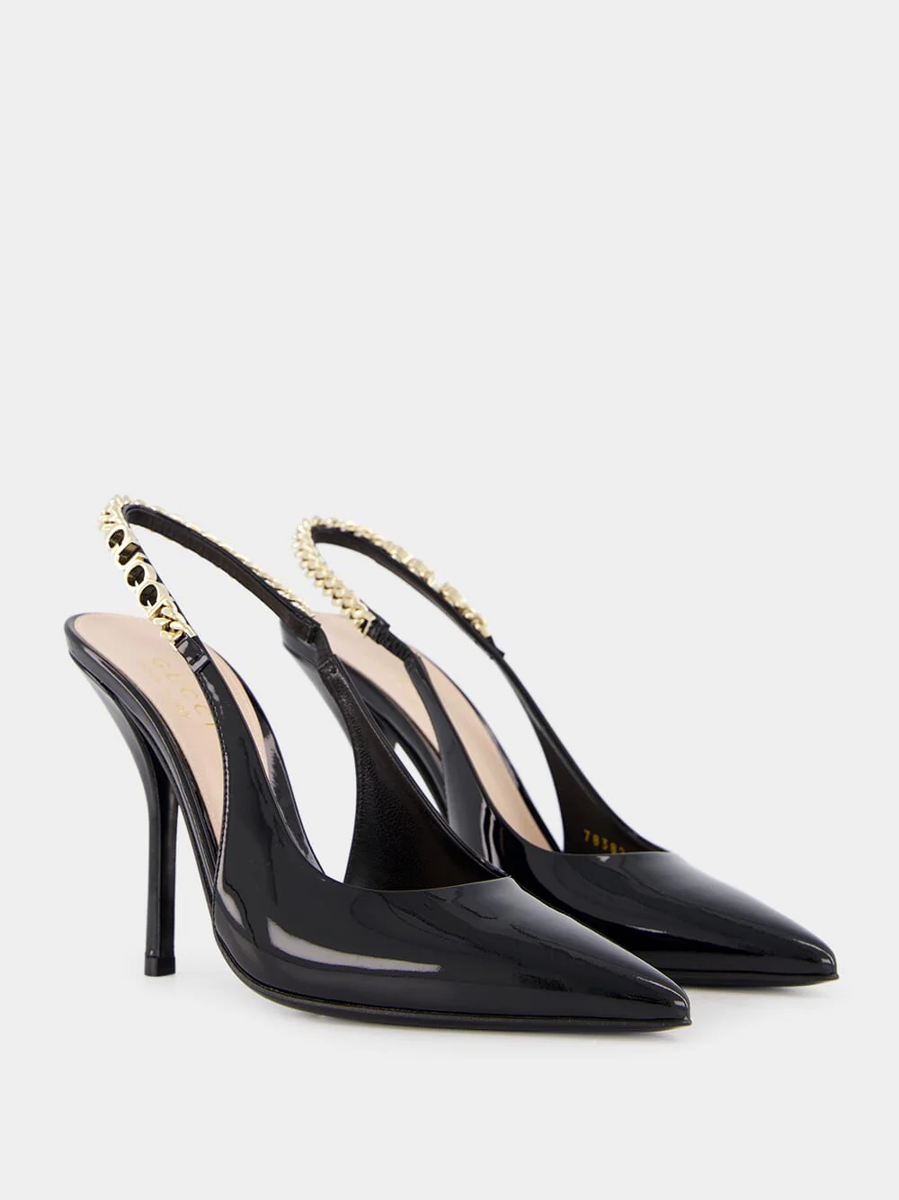 Signoria Slingback Black 105mm Pump - Image 3