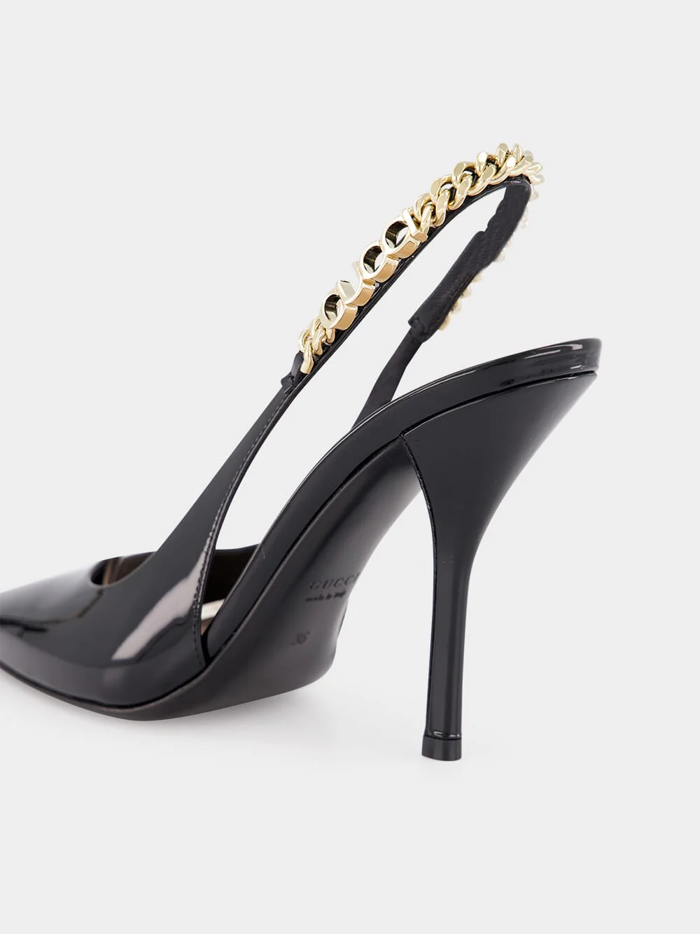 Signoria Slingback Black 105mm Pump - Image 6