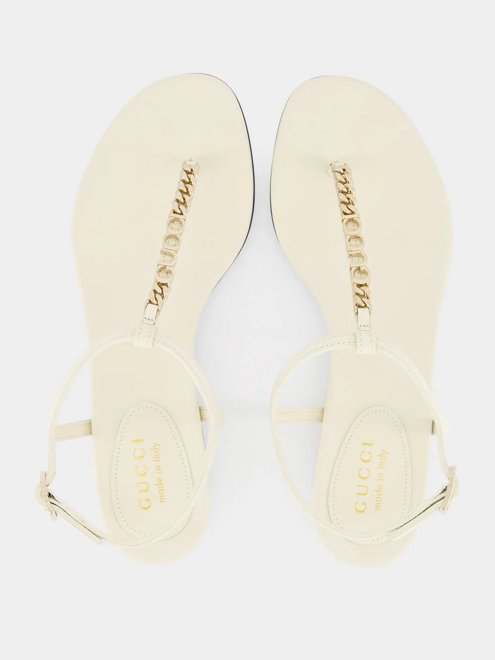 Signoria White Thong Sandals - Image 4