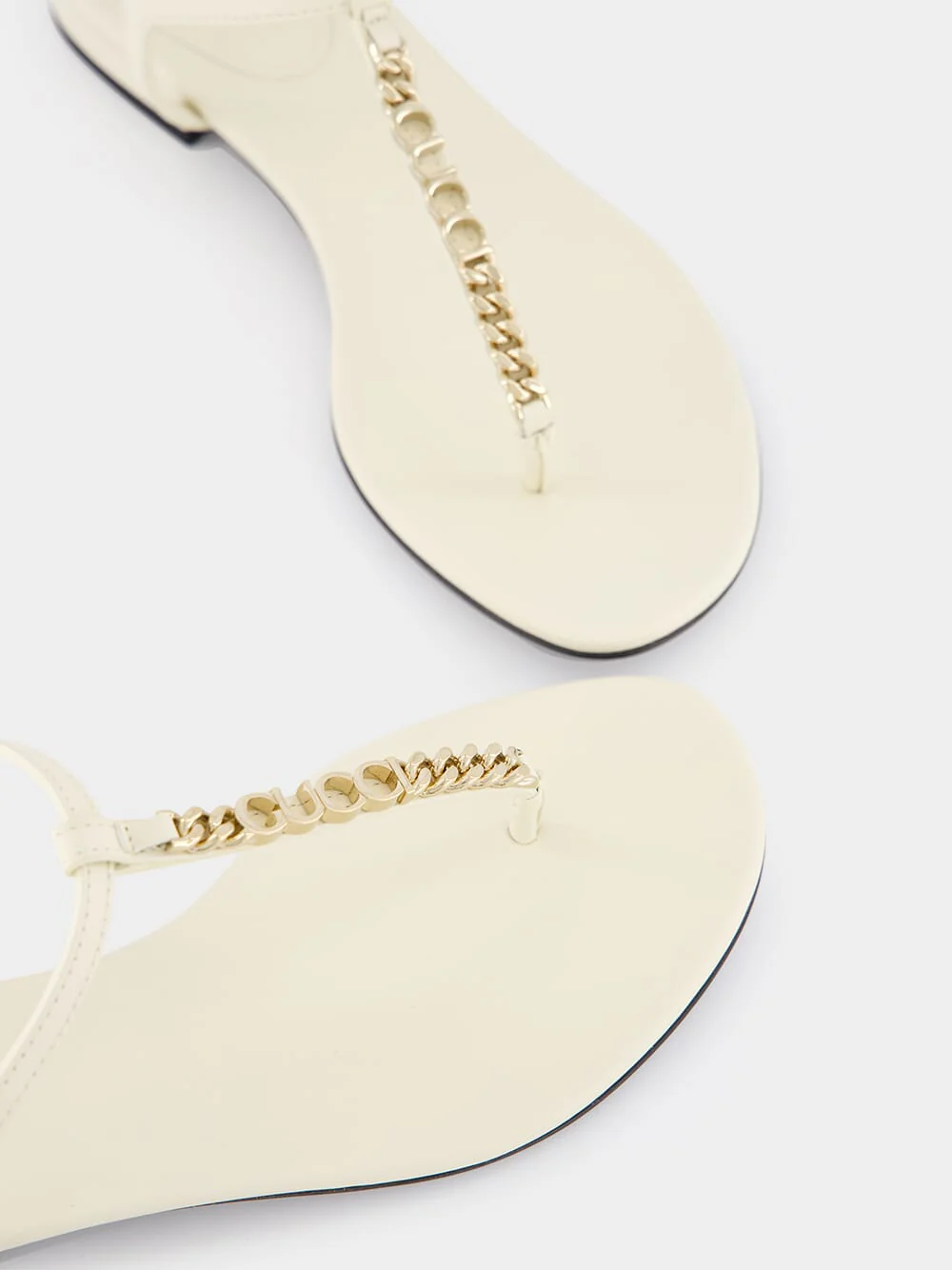 Signoria White Thong Sandals - Image 7