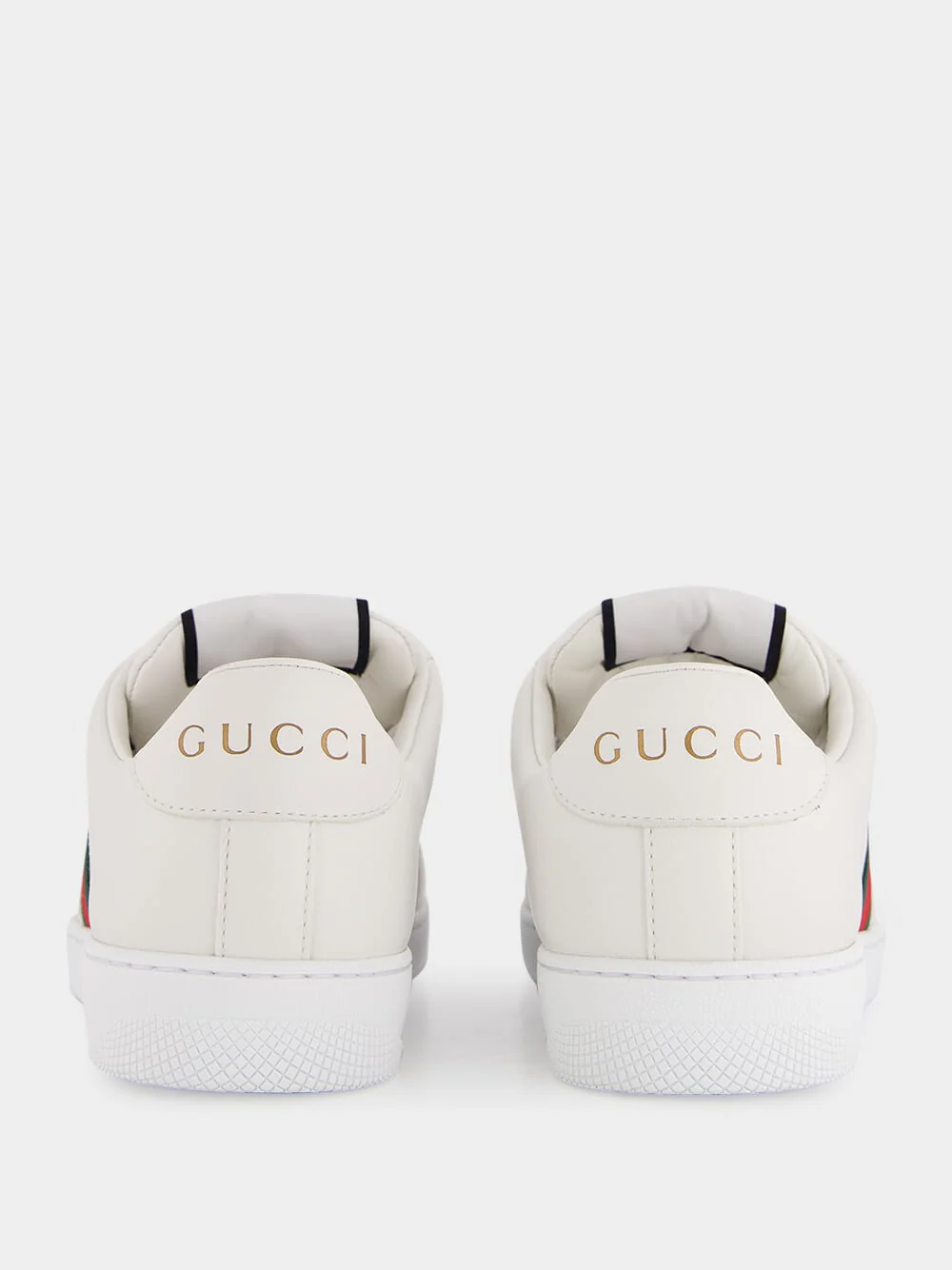 White Leather Screener Sneaker - Image 5