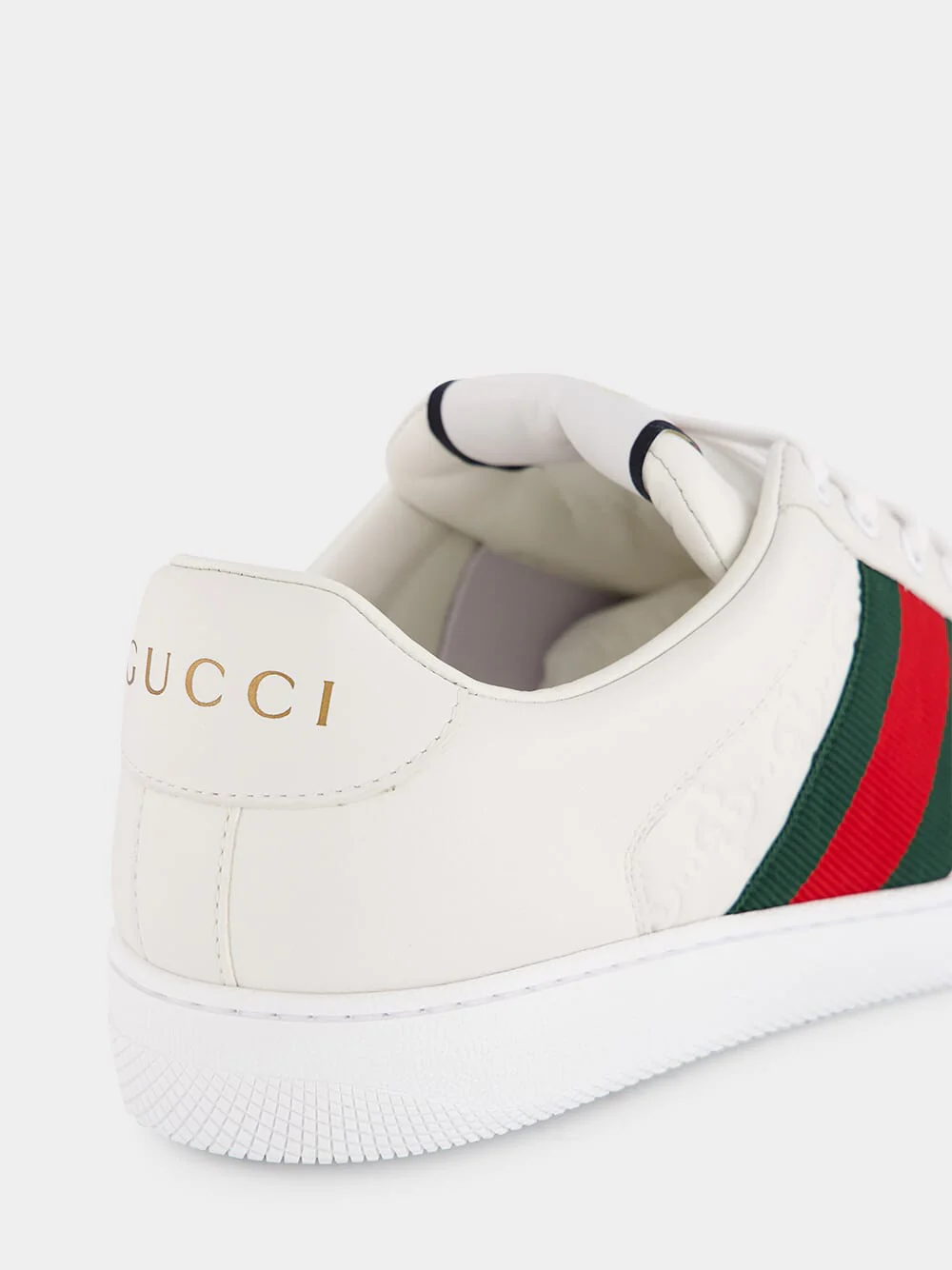 White Leather Screener Sneaker - Image 6