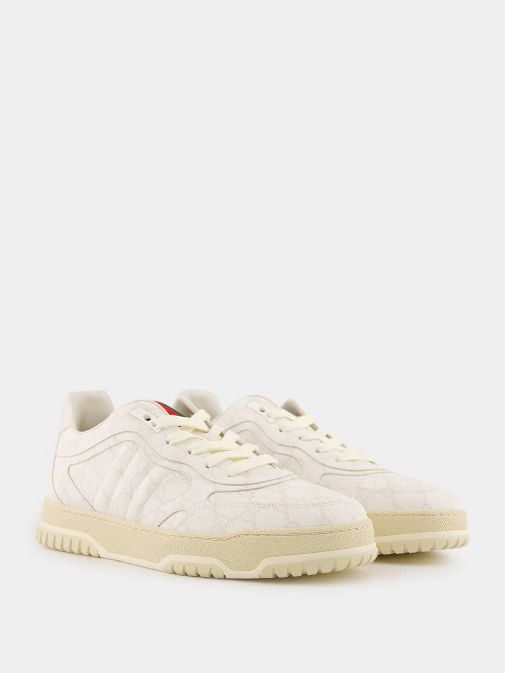 White Men's Gucci Re-Web Sneaker - Image 3