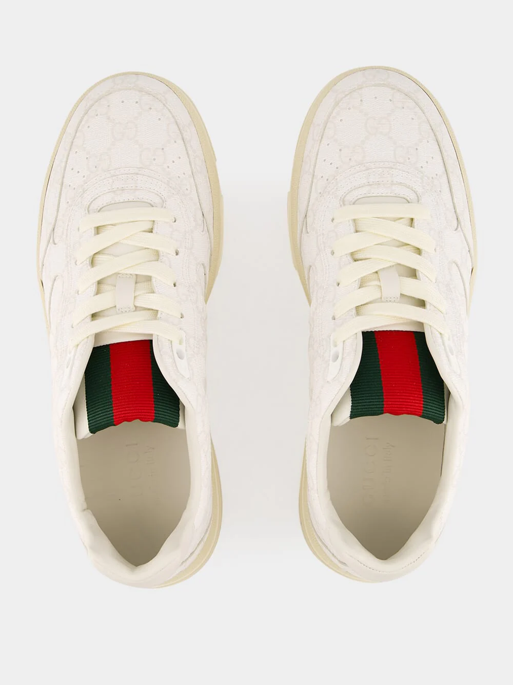 White Men's Gucci Re-Web Sneaker - Image 4