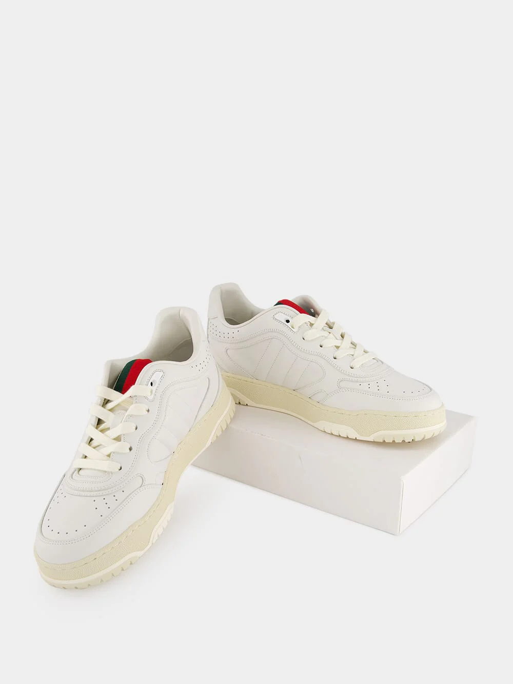 White Re-Web Sneakers - Image 7