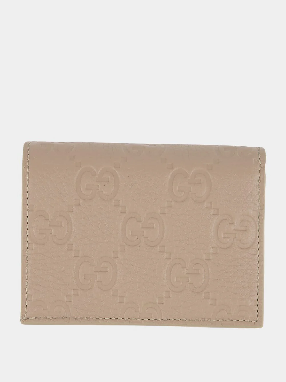 Taupe GG Emblem Mini Wallet - Image 2