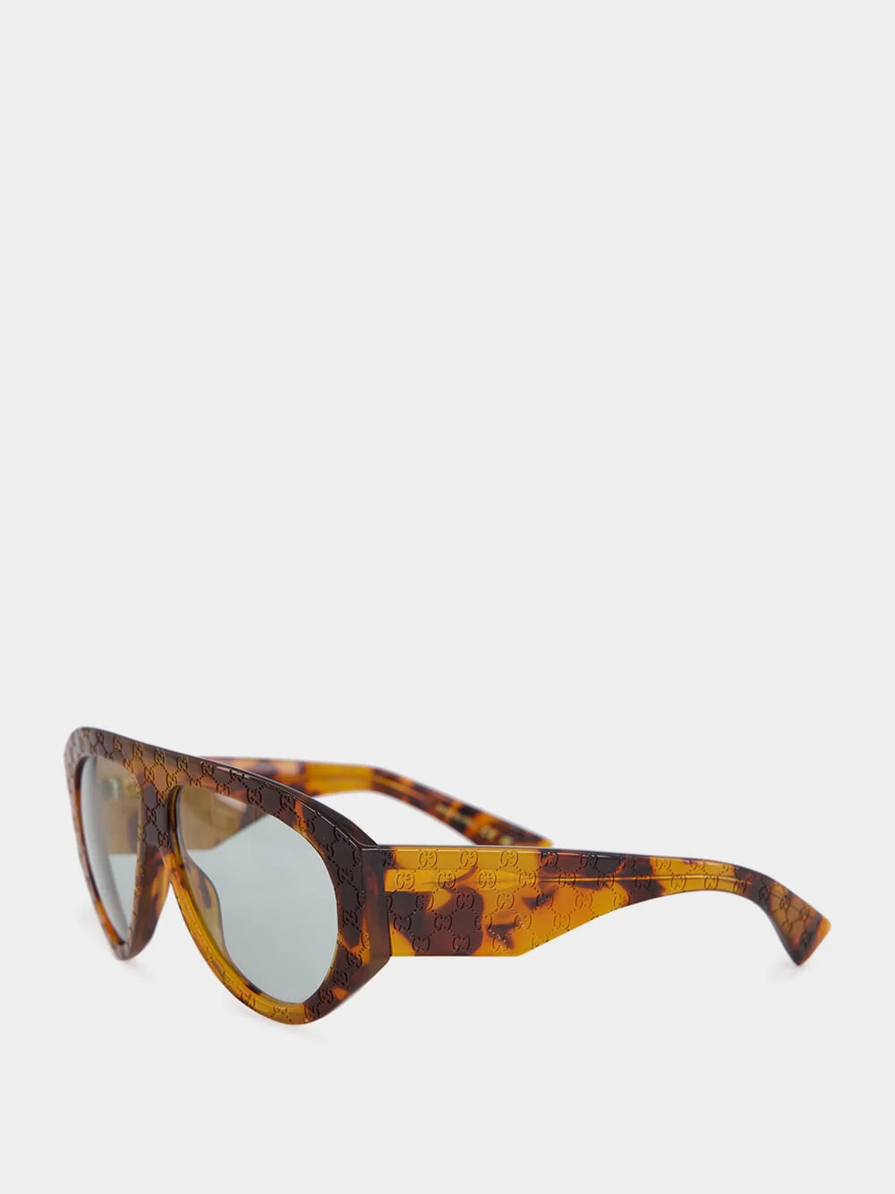 Tortoiseshell Mask Frame Sunglasses - Image 3