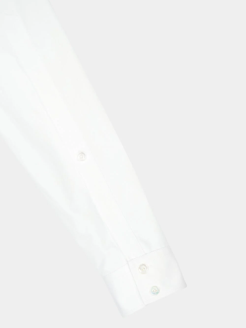 White Cotton Poplin Shirt with Horsebit - Image 5