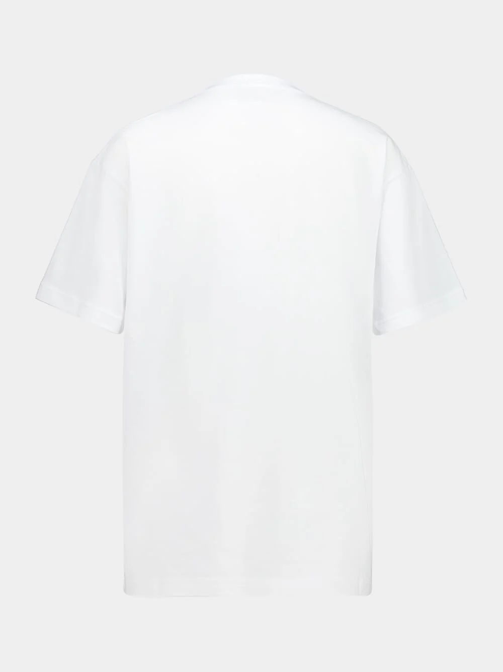 White Cotton T-Shirt with Horsebit Beads - Image 2