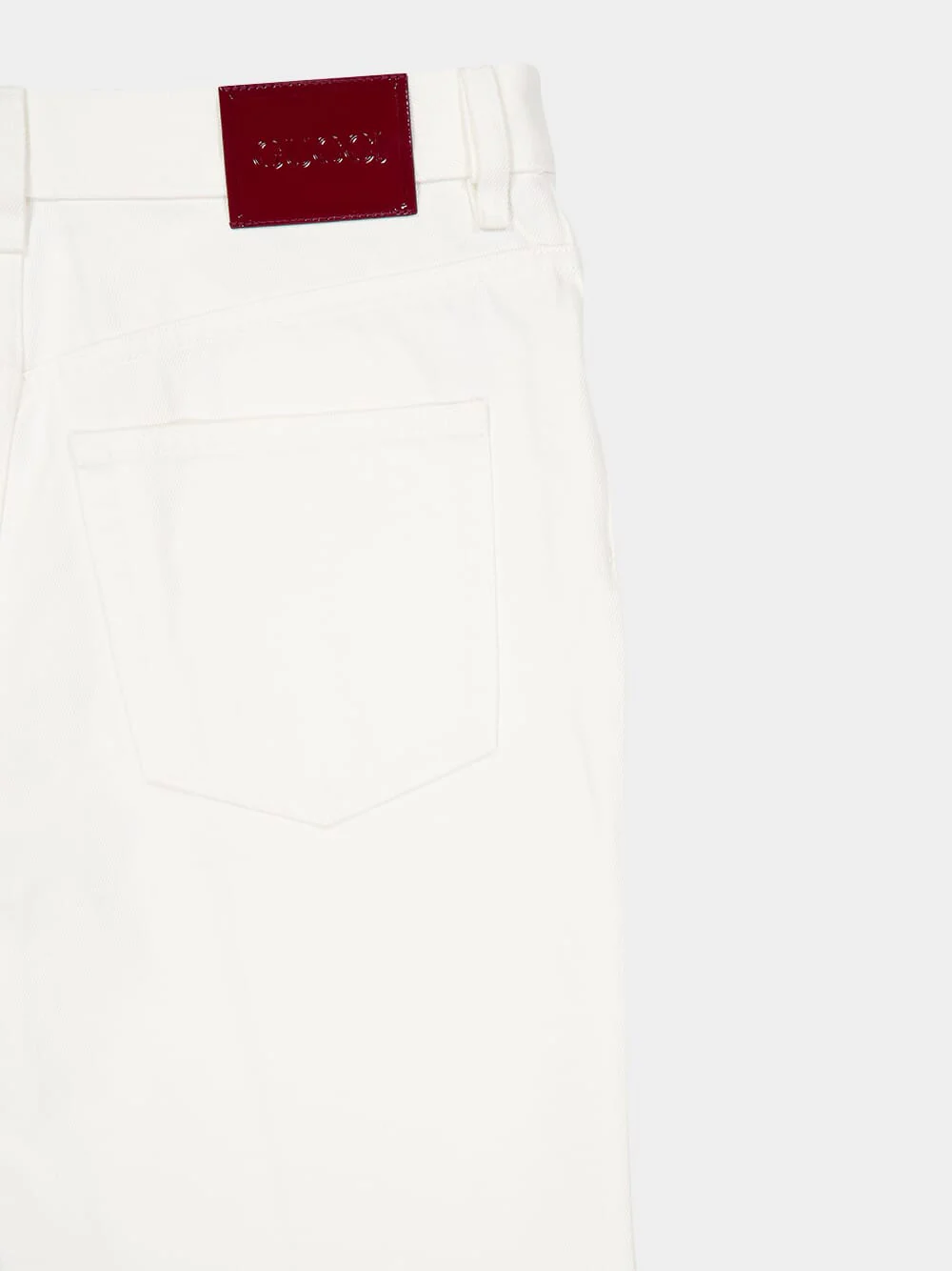 White Flared Trumpet Jeans - Image 4