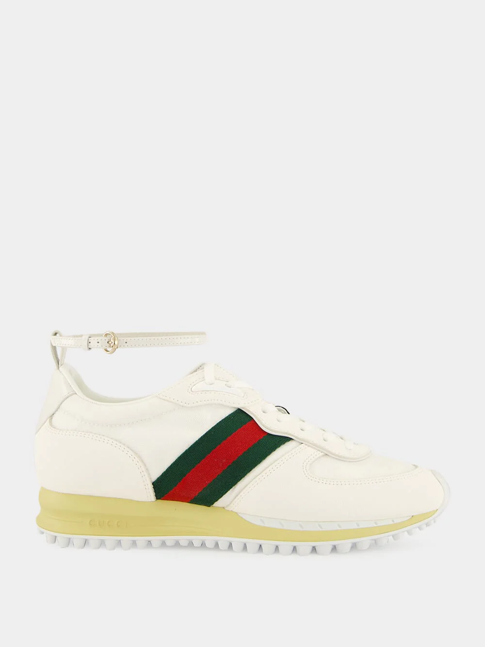 White GG Nylon Re-Motion Trainers