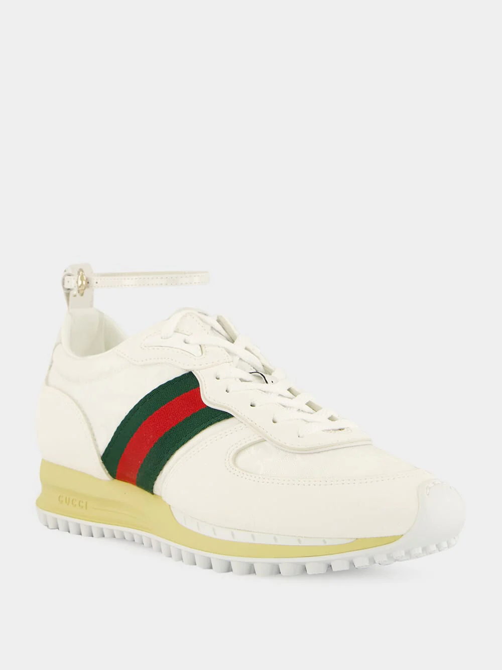 White GG Nylon Re-Motion Trainers - Image 2