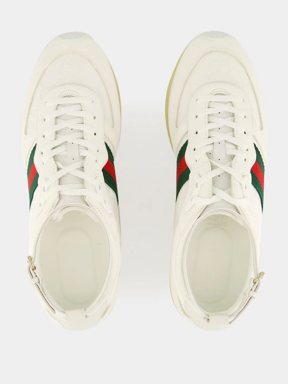 White GG Nylon Re-Motion Trainers - Image 4