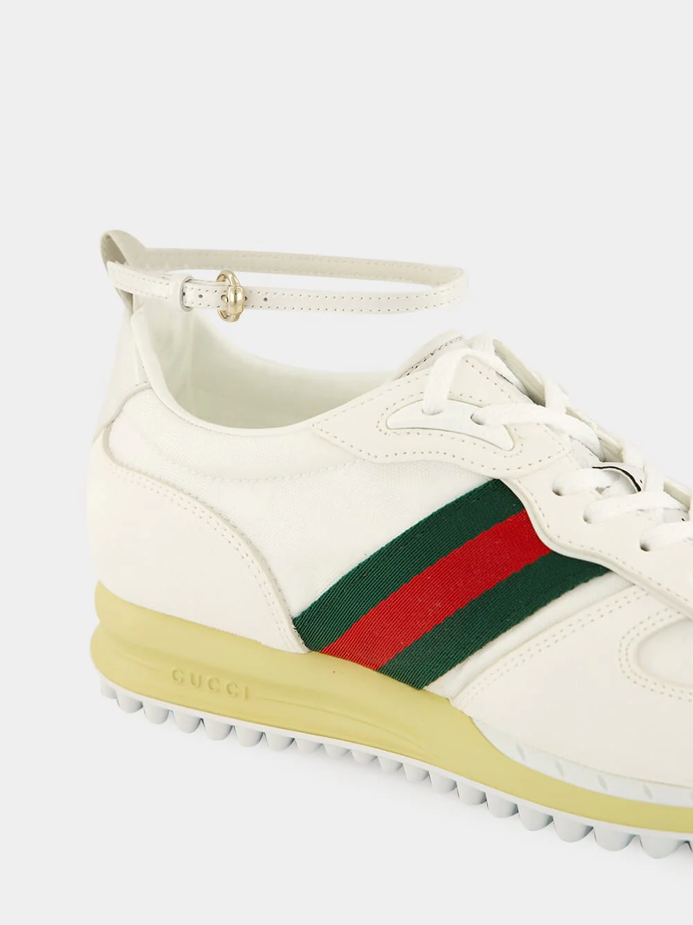 White GG Nylon Re-Motion Trainers - Image 7