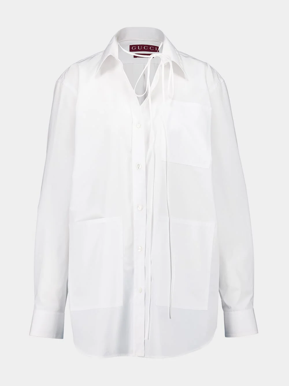 White Heavy Cotton Poplin Shirt