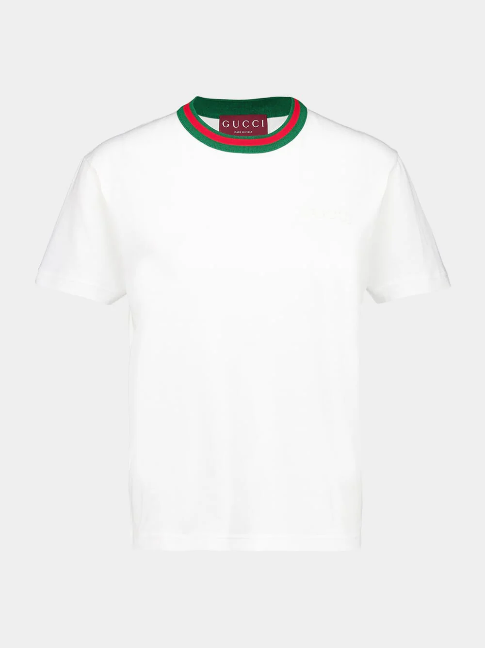 White Jersey T-Shirt with Web