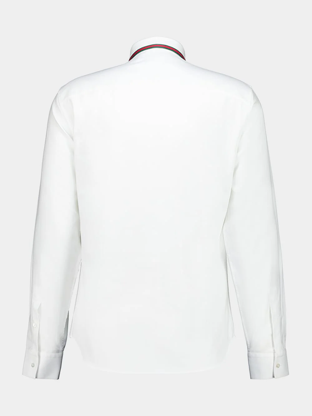 White Oxford Shirt with Web Collar - Image 2