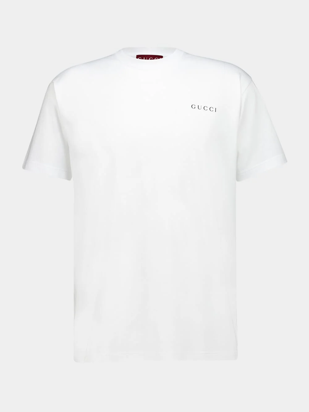 White Regular Fit Symbol Print T-Shirt