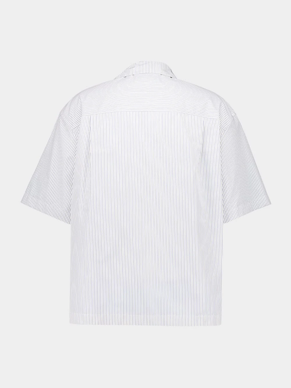 White Striped Cotton Shirt - Image 2