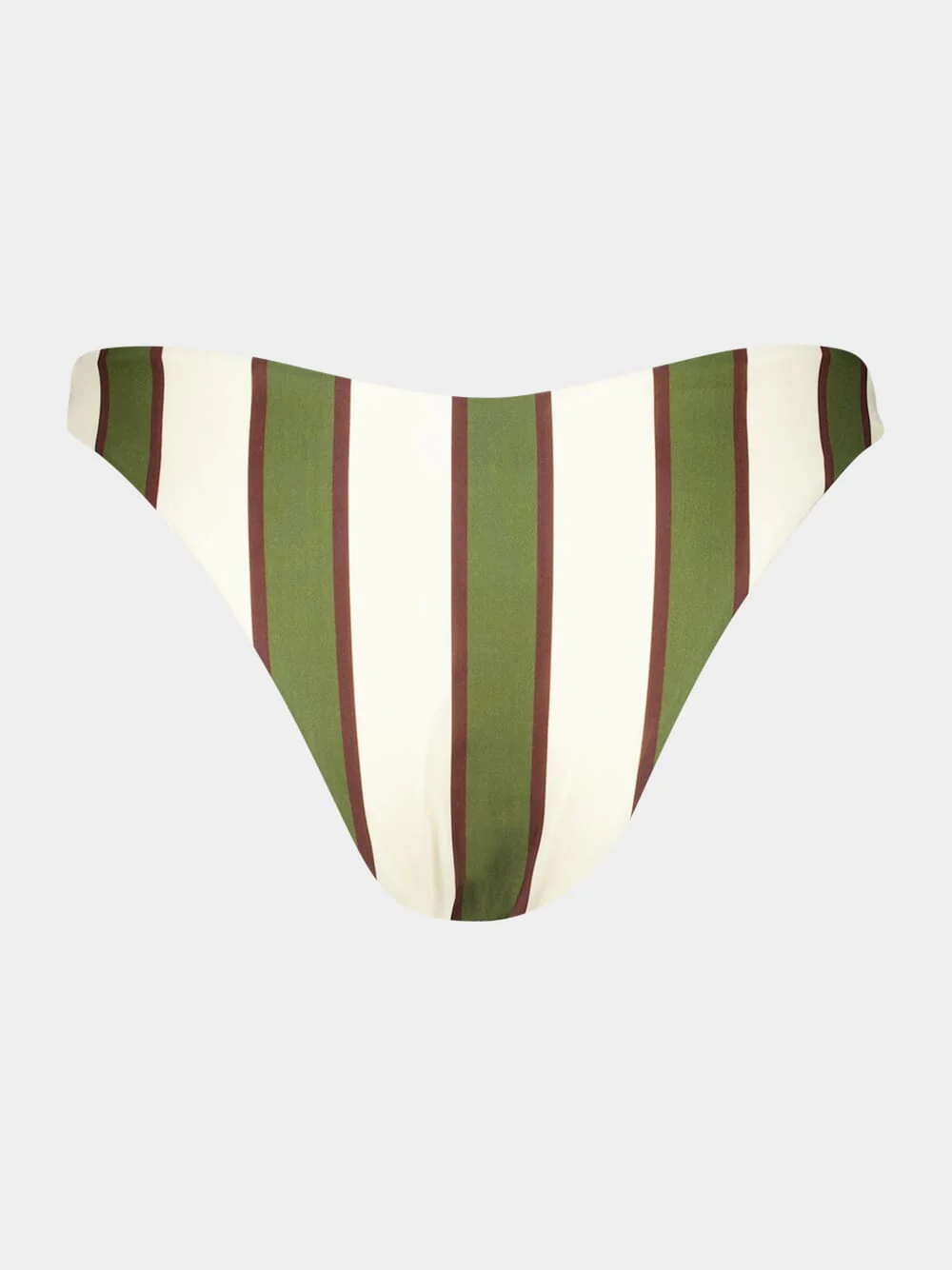 Olive Stripes Basic Thin Bikini Bottom - Image 2